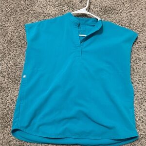 Figs Teal Rafaela Top